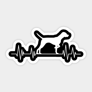 pointer Heartbeat dog Heartbeat pointer Silhouette Sticker